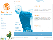Tablet Screenshot of fostersmoving.com